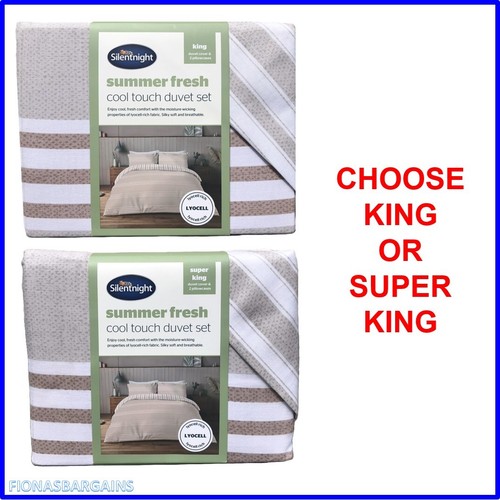 Silentnight Summer Fresh Cool Touch Duvet Set - Choose King Or Super King