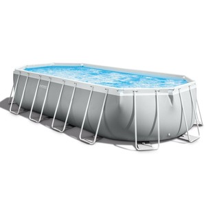 Intex 20ft x 10ft x 48in Prism Frame Oval Swimming Pool Set Ladder, Cover, Pump - Click1Get2 Coupon&set=par&set=par1&set=par1