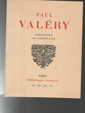 Paul Valéry Katalog Nationalbibliothek 1971 Hundertjahrfeier Geburt