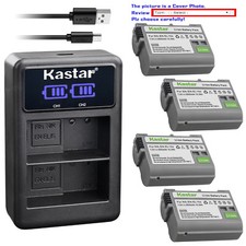 Kastar Battery LCD Dual Charger for Nikon EN-EL15 EN-EL15a Z7Q3 Z 7 Q3 4K UHD