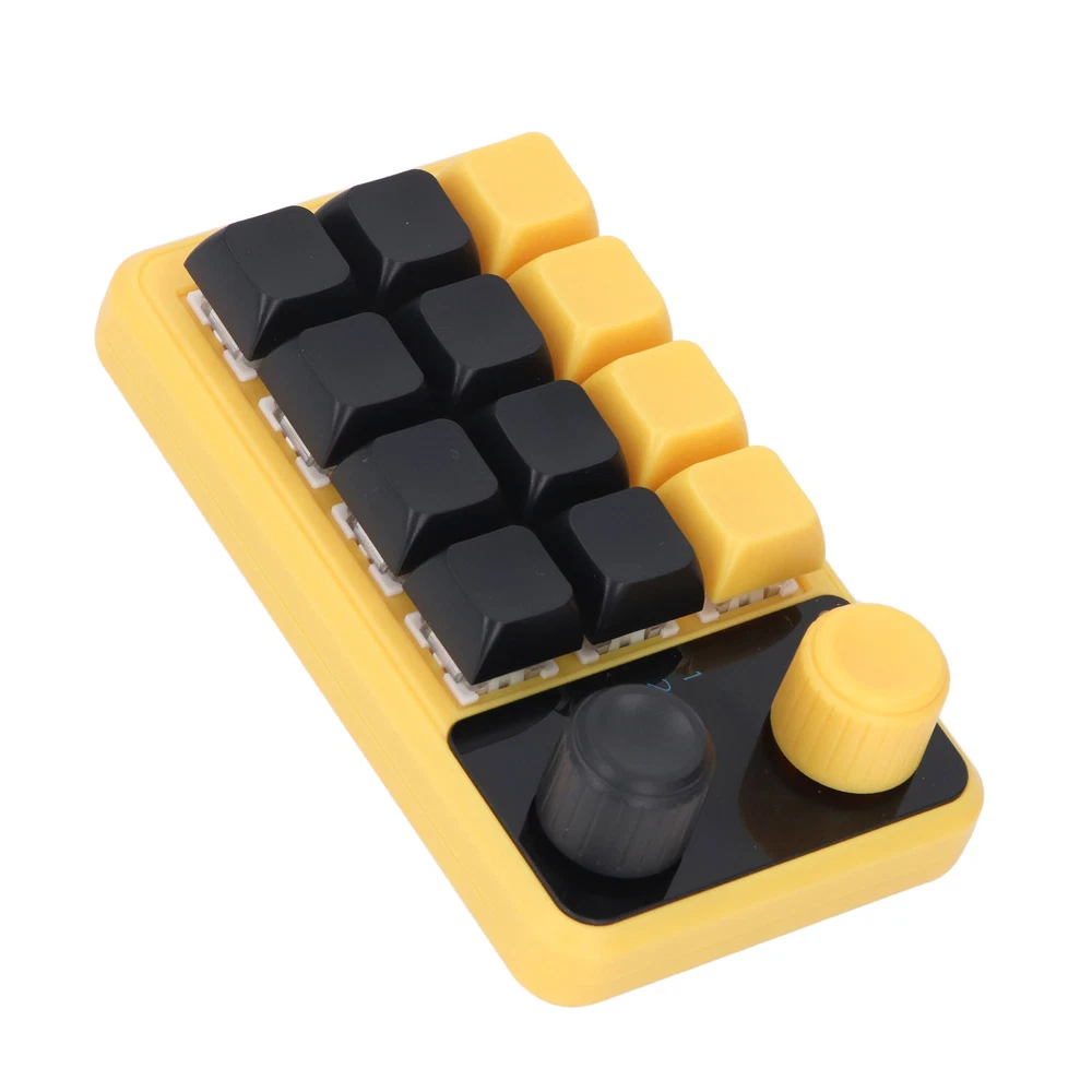 Customizable 12-Key RGB Mechanical Keyboard with Programmable Switches
