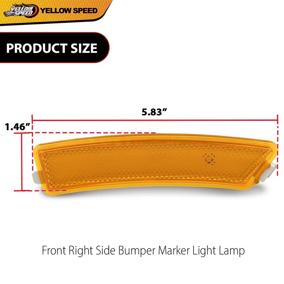 Reflector de parachoques del lado derecho del pasajero delantero apto para Lincoln MKZ 2013-2016 Foto 3 de 4