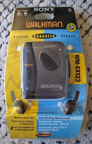 New in Package Sony Walkman AVLS Portable Stereo Cassette Player WM-EX122 Sealed