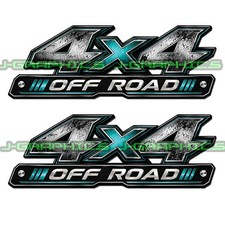 4x4 Off Road Grunge Teal Decals Truck Bedside Fender Sticker Pair A 4x4 Off Road Grunge Teal Decals Truck Bedside Fender Sticker Pair A
