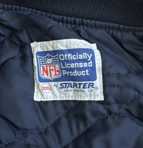 Vintage Chicago Bears Starter Bomber Satin Jacket Coat NFL Men’s Size XXL - Picture 7 of 8