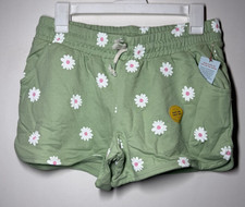 Girls' Knit Pull-On Shorts - Cat  Jack Green Floral XL 14 Plus