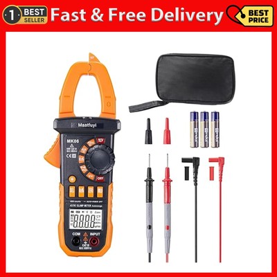 Clamp Meter Digital, AC/DC Current, Electrical Tester Digital, True RMS 4000 ...