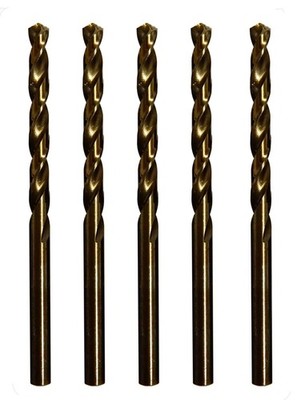 5 PCS Metric M42 8% Cobalt Drill Bits 4.5mm Stainless Steel Hard Metal