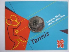 London 2012 Sports Collection 50p Fifty Pence Tennis Brilliant Uncirculated