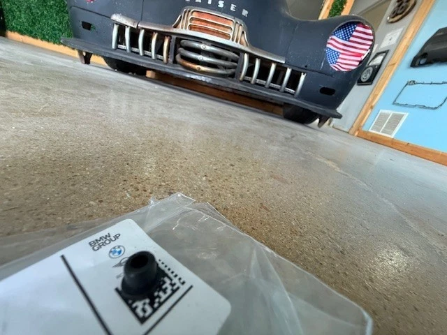 (2) Genuine OEM BMW 51141807495 Grommets For Hood & Trunk Emblem same as dealer - Image 3 of 4