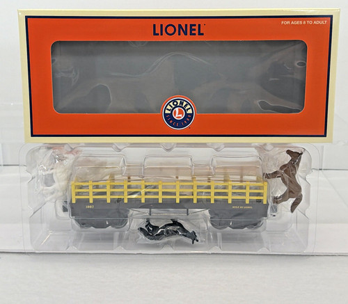 Coche plano Lionel 6-52304 LCCA 2004 con caballos #1887 nuevo club calibre O | Condition: New