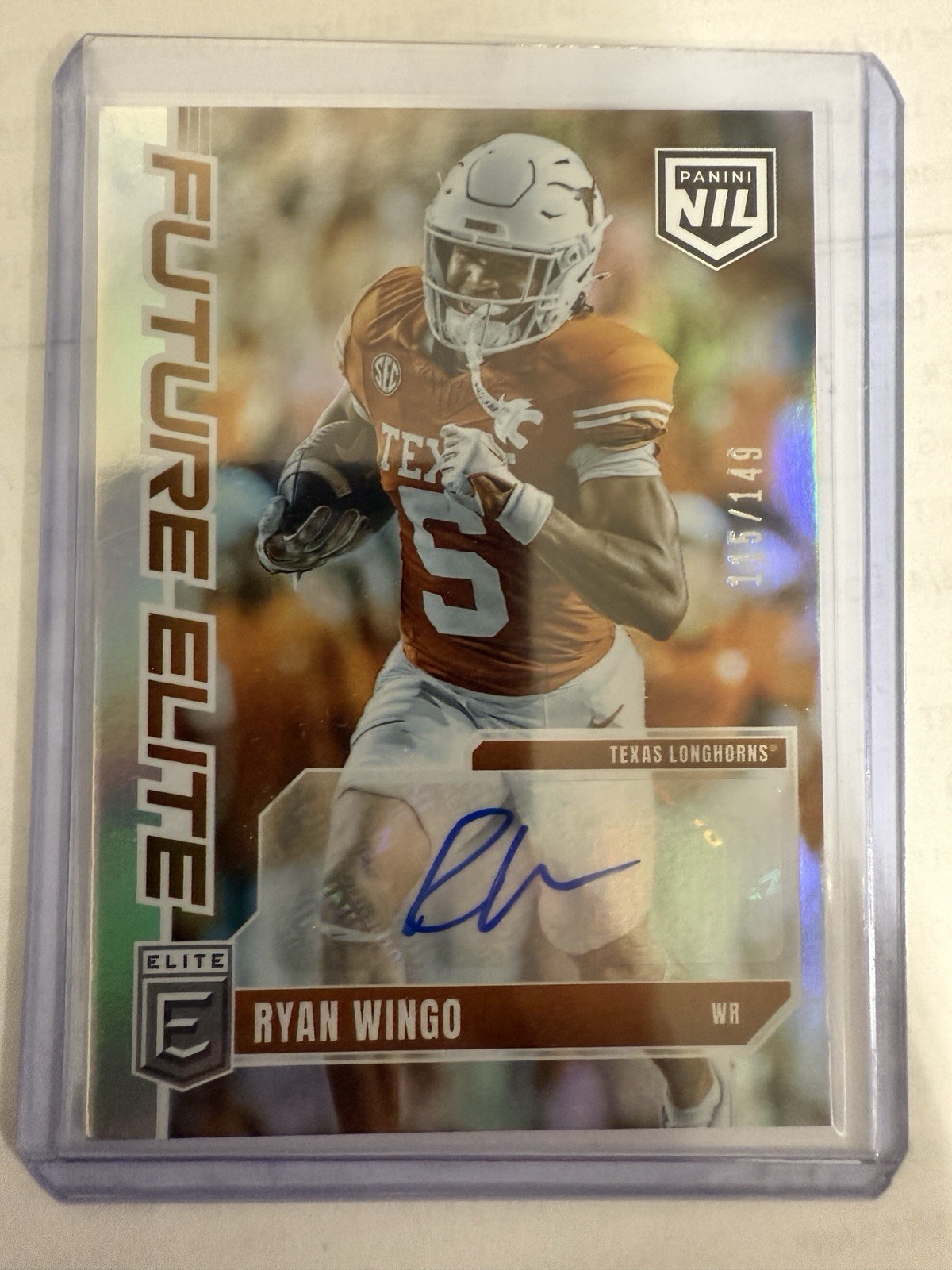 2025 Elite Ryan Wingo Auto Future Elite #115/149 NIL