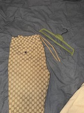 💎 Original GUCCI GG Canvas Hose – Camel/Ebony – Gr. 54