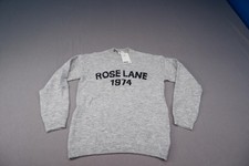 Grauer Strickpullover "Rose Lane 1974" von H&M Größe 10-12 JAHRE
