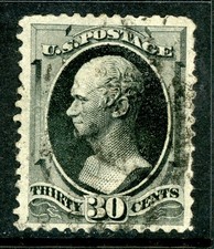 GANDALF - USA 1879 Alexander Hamilton 30&cent; Black Scott #190 VFU E524