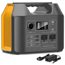 Portable Power Station 300W 296Wh Battery Charger CPAP Camping Solar Generator