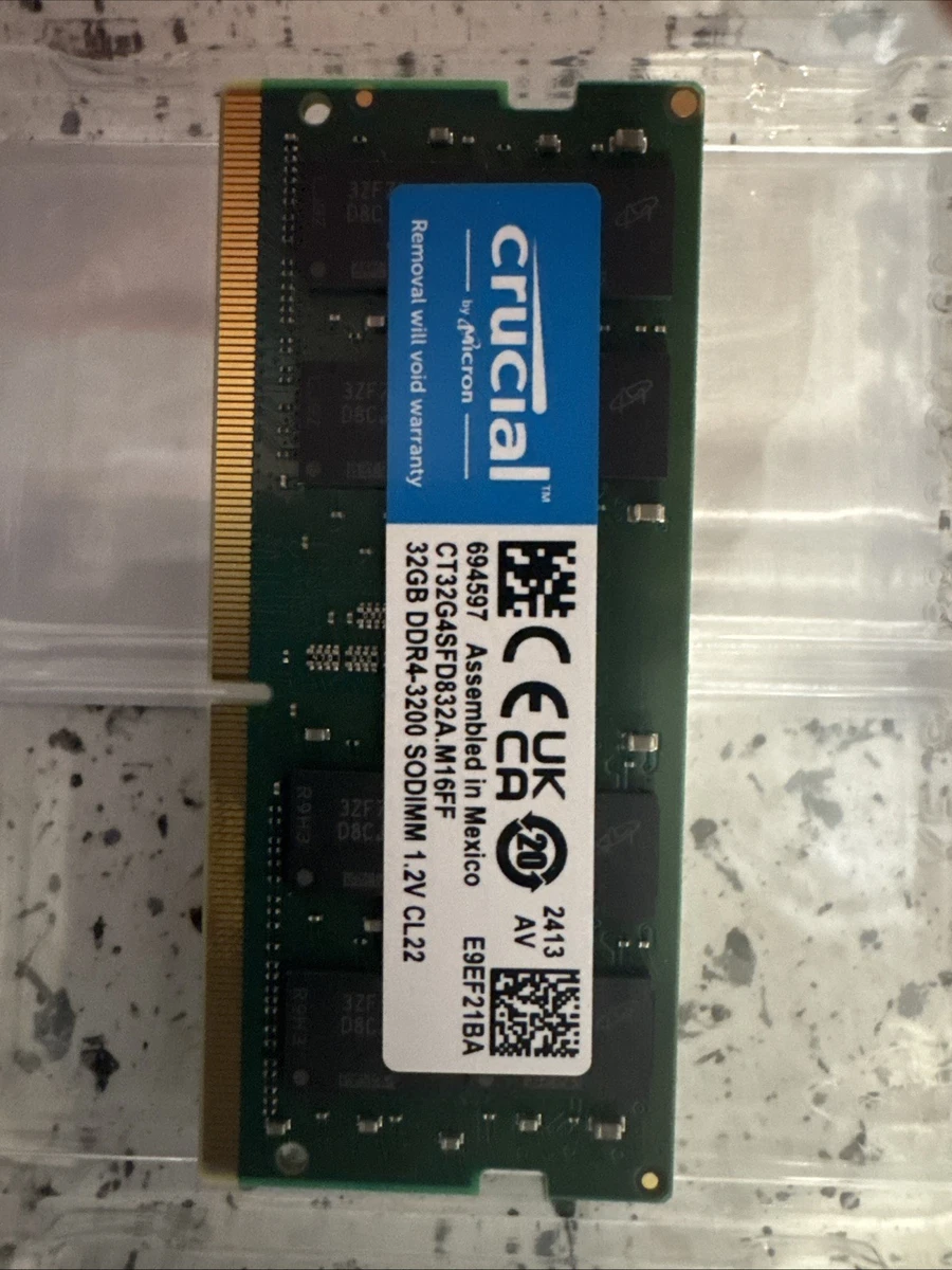 Crucial DDR4 SDRAM 32 GB Total Capacity Memory (RAM) for sale | eBay