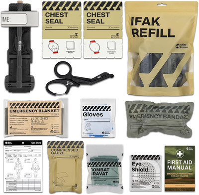 RHINO RESCUE IFAK Trauma Kit, First Responder Trauma Kit, Militärische Erste-Hil