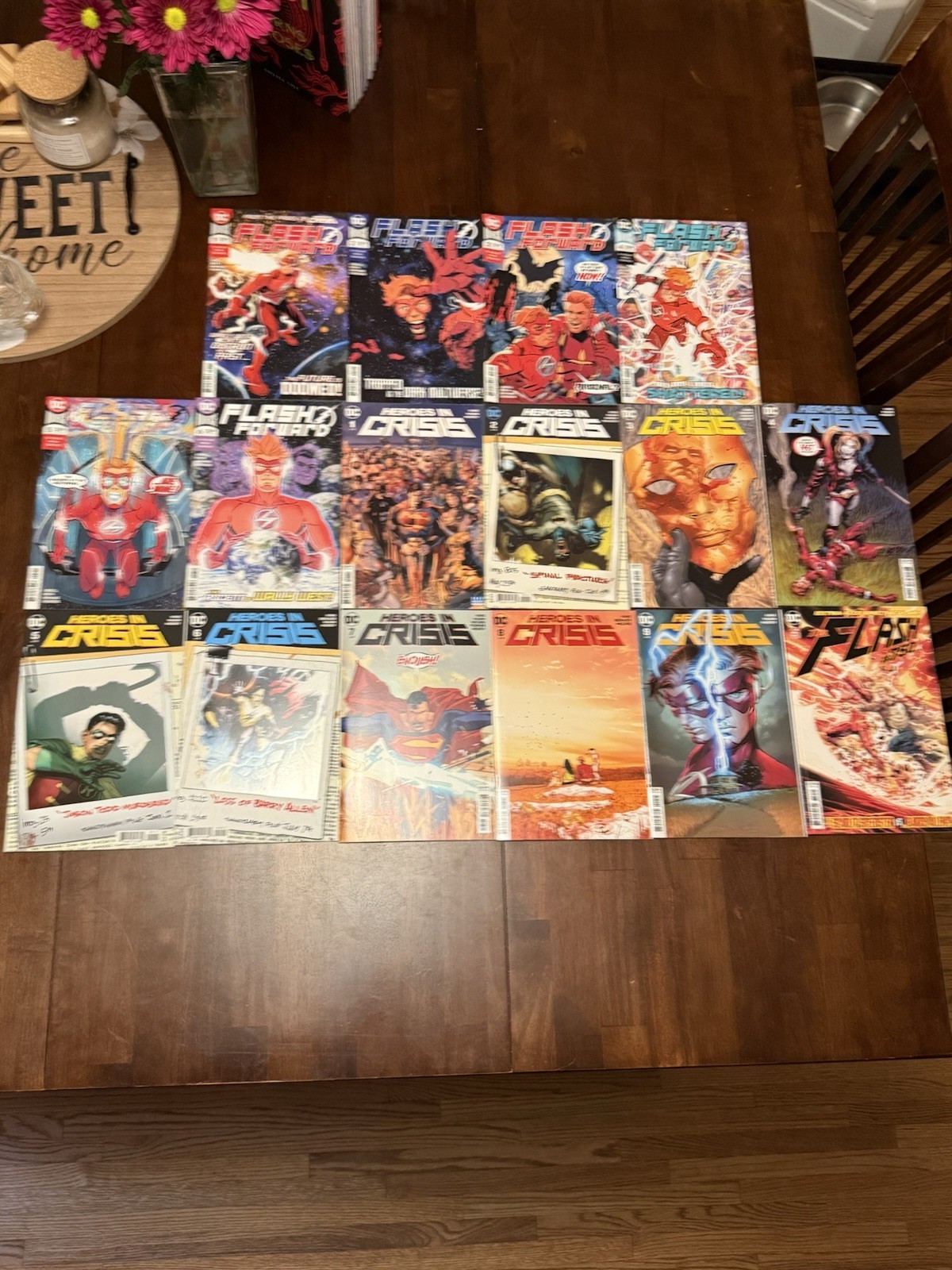 DC Comics Flash Lot Of 16 Flash Forward, Heros In Crisis, Flash #750 Annual