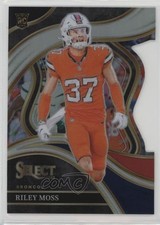 2023 Panini Select Club Level Black & Red Prizm Die-Cut Riley Moss #222 11h3