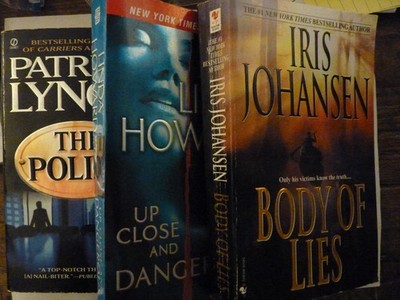3 Book Suspense Lot   Johansen Body of Lies, Howard Up Close, Lynch The Policy