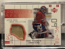 2001-02 UD Mask Collection Goalie Pads #GPJT Jose Theodore