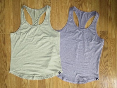 GLYDER  women's MEDIUM tank top/ sleeveless racerback shirts LOT OF 2