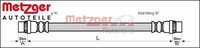 Metzger 4114644 Bremsschlauch Hinterachse Hinten FüR Citroen FüR Peugeot