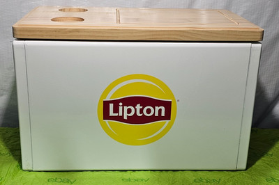 Hard Cooler Lipton Iced Tea CHEST WOOD TOP 17 3/4'' x 9 3/4'' x 12''