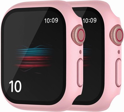 2 Pack Hard PC Case for Apple Watch Series 10 11 42mm Tempered Glass Protector