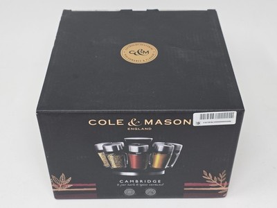 Cole & Mason Cambridge 8 Jar Herb & Spice Carousel Sealed Premium Feel