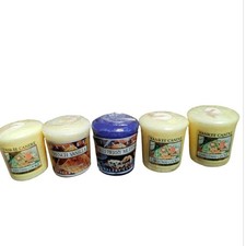 Yankee Candle Votive Sanpler Lot Of 5 Christmas Cookie Blueberry Muffin...