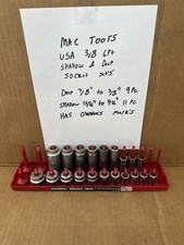Mac Tools Usa 38 Drive 6pt Sae Deep And Shallow Socket Sets
