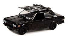 GREENLIGHT - DATSUN 510 with ski rack 1971 black from the series BLACK BANDIT...