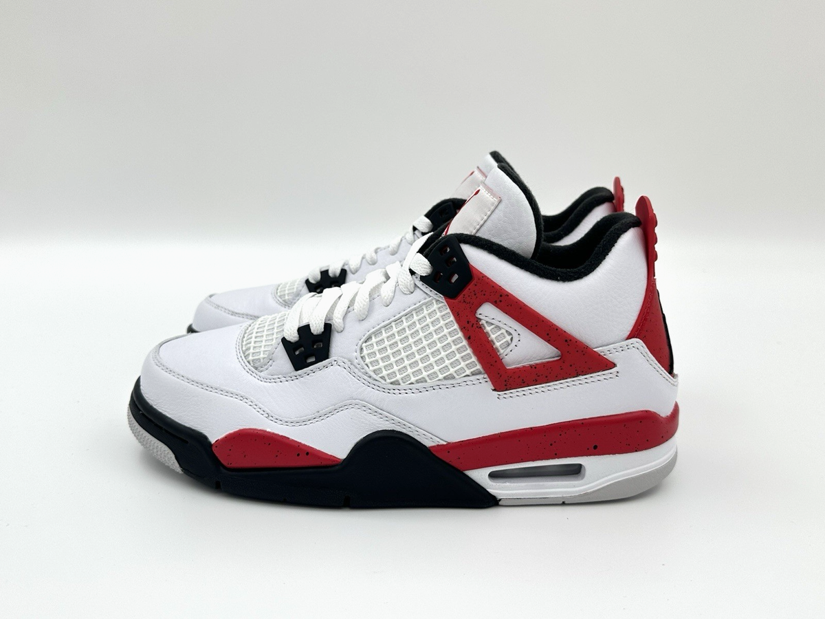 Nike Air Jordan 4 Retro GS Size 6.5Y Red Cement Paris B-GRADE