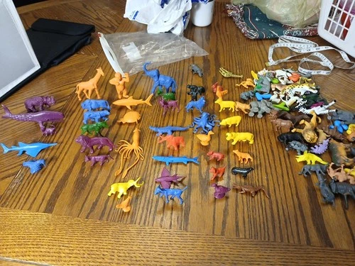 Vintage 1960s Marx MPC  Animals  Figures LOT