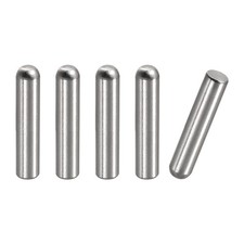 5x25mm Dowel Pins, 5pcs Round Head Flat Chamfered End Dowel Pin