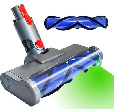 Vacuum Head for Dyson V7 V8 V10 V11 V15 Cordless Anti-Tangle Motorhead with LED