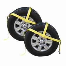 US Cargo Control Tow Dolly Straps 2" Flat Hook 3333Lb 2 Pack Car Hauling