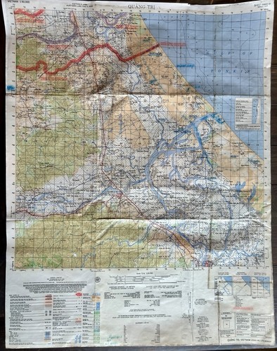Vietnam-Era, QUANG TRI Annotated Field Map, 1967 Dated, Sheet 6442