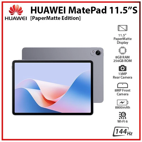 HUAWEI MatePad 11.5"S PaperMatte Edition 8GB+256GB HarmonyOS PC Tablet (WiFi)