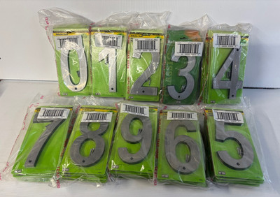 HY-KO Large Reflective Plastic 6 '' 0 - 9 Numbers SOLD INDIVIDUALLY