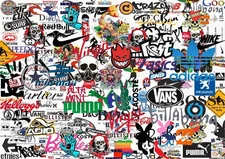 3 A4 Sticker bomb sheets JDM EURO DRIFT  stickerbomb car van tablet 20