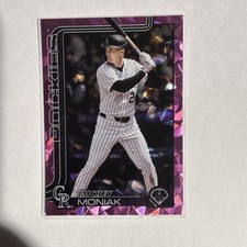 Topps 2025 Update Mickey Moniak Pink Diamante Rockies Baseball #US246