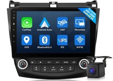 10.1" IPS TouchScreen Android 14 Car Radio Stereo CarPlay for Honda Accord 03-07