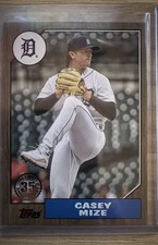 2022 Topps Series 1 1987 Topps Baseball 35th Anniversary Casey Mize #T87-45  /75