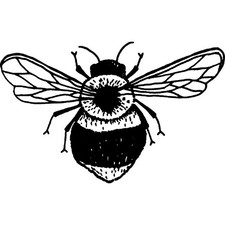 'Bumble Bee' Unmounted Rubber Stamp RS005489 