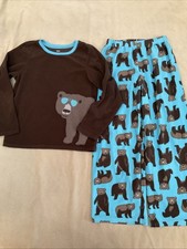 Carters Fleece Pajama Set Top Pants 12 Boys Girls Bears