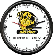 NEW Ski-Doo Snowmobile Angry Bee Racing Dealer Sales Service Sign Wall Clock