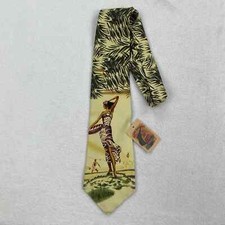 Tommy Bahama Silk Tie Waikiki Wahine Hawaiian Woman Beach USA Made NWT